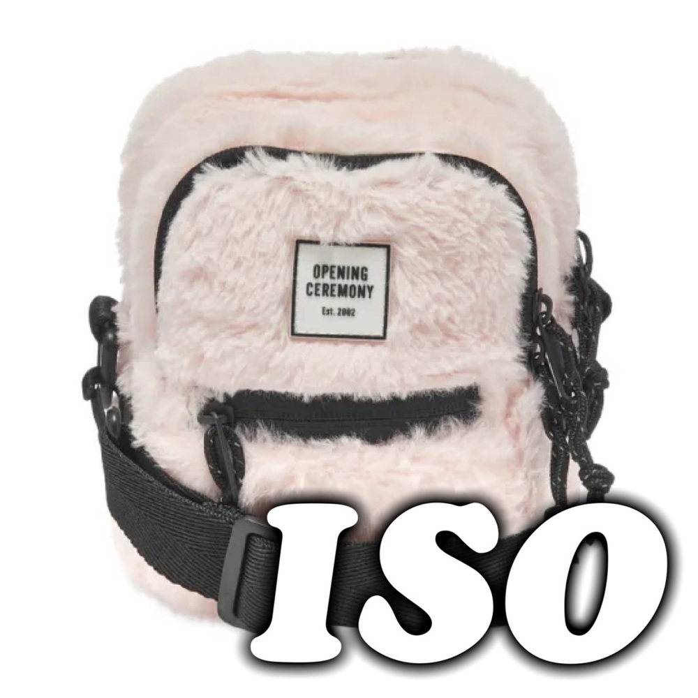 ISO OPENING CEREMONY FAUX FUR CROSSBODY IN BLUSH | DO NOT PURCHASE